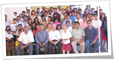 Algunos de los 32 misioneros de la mision peruana Atocri