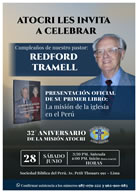 Evento conmemorativo 2025: 94 años del Mso. Redford Tramell, Libro La Misión de la Iglesia en el Perú, 32 Aniversario de la Misión Atocri